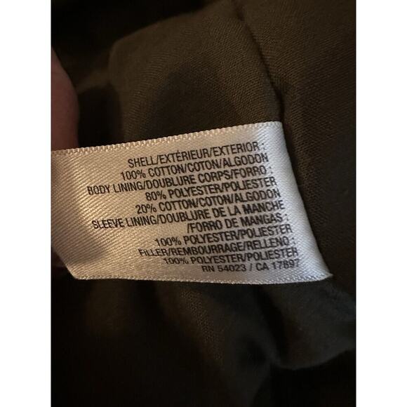 OLD NAVY Olive Drab Green Military Field CPO Jacket Mens Sz M Button Zip Hunting - Picture 6 of 10